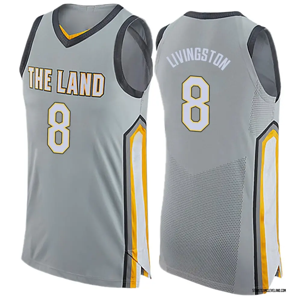 Men's Chris Livingston Cleveland Cavaliers Gray Jersey - City Edition - Swingman