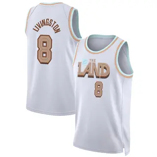 Men's Chris Livingston Cleveland Cavaliers White 2022/23 City Edition Jersey - Swingman