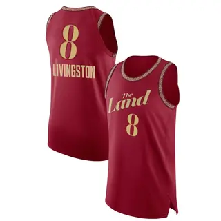 Men's Chris Livingston Cleveland Cavaliers Wine 2023/24 City Edition Jersey - Authentic