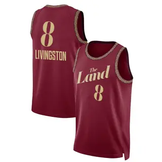 Men's Chris Livingston Cleveland Cavaliers Wine 2023/24 City Edition Jersey - Swingman