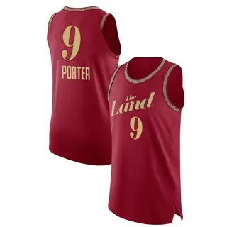 Men's Craig Porter Jr. Cleveland Cavaliers Wine 2023/24 City Edition Jersey - Authentic