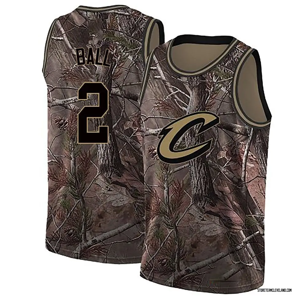 Men's Lonzo Ball Cleveland Cavaliers Camo Realtree Collection Jersey - Swingman