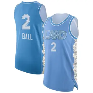 Men's Lonzo Ball Cleveland Cavaliers Light Blue 2024/25 City Edition Jersey - Authentic