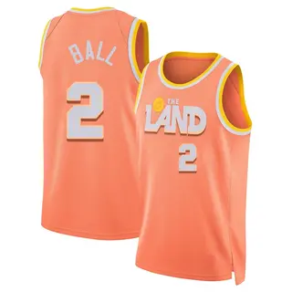 Men's Lonzo Ball Cleveland Cavaliers Orange 2025/26 City Edition Jersey - Swingman