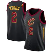 Men's Max Strus Cleveland Cavaliers Black Jersey - Statement Edition - Swingman