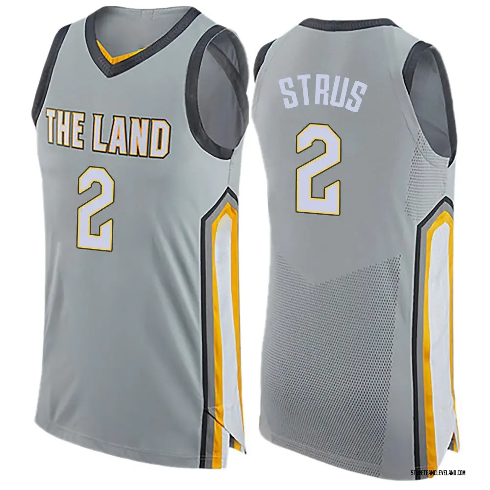 Men's Max Strus Cleveland Cavaliers Gray Jersey - City Edition - Swingman