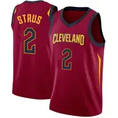 Men's Max Strus Cleveland Cavaliers Maroon Jersey - Icon Edition - Swingman