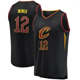 Men's Riley Minix Cleveland Cavaliers Black Jersey - Statement Edition - Fast Break
