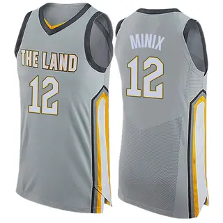 Men's Riley Minix Cleveland Cavaliers Gray Jersey - City Edition - Swingman