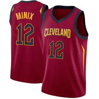 Men's Riley Minix Cleveland Cavaliers Maroon Jersey - Icon Edition - Swingman