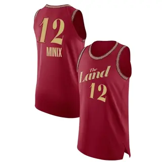 Men's Riley Minix Cleveland Cavaliers Wine 2023/24 City Edition Jersey - Authentic