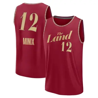 Men's Riley Minix Cleveland Cavaliers Wine 2023/24 City Edition Jersey - Fast Break