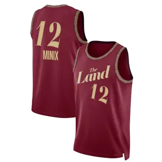 Men's Riley Minix Cleveland Cavaliers Wine 2023/24 City Edition Jersey - Swingman
