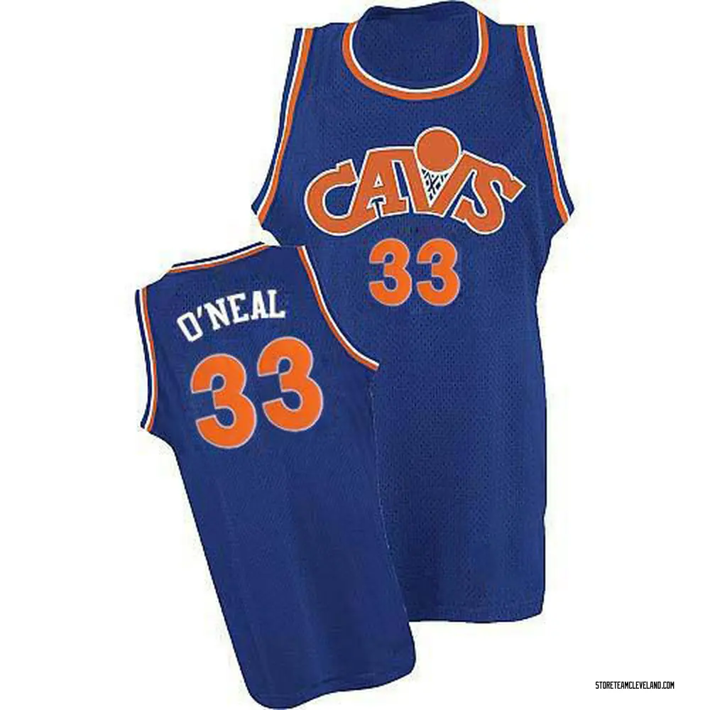 Men's Shaquille O'Neal Cleveland Cavaliers Blue CAVS Throwback Jersey - Swingman