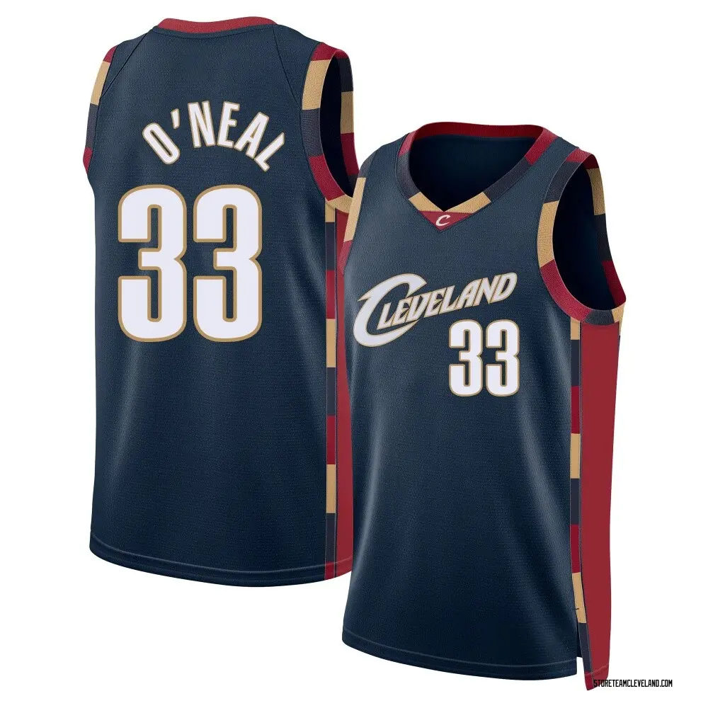 Men's Shaquille O'Neal Cleveland Cavaliers Navy Classic Edition Jersey - Swingman