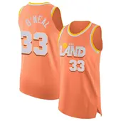 Men's Shaquille O'Neal Cleveland Cavaliers Orange 2025/26 City Edition Jersey - Authentic