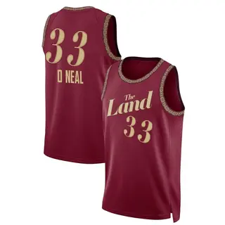 Men's Shaquille O'Neal Cleveland Cavaliers Wine 2023/24 City Edition Jersey - Swingman