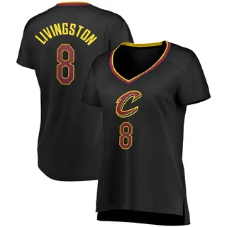 Women's Chris Livingston Cleveland Cavaliers Black Jersey - Statement Edition - Fast Break