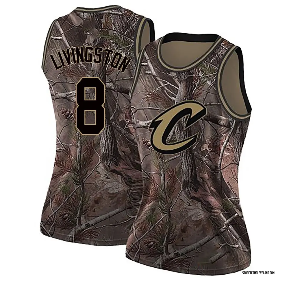 Women's Chris Livingston Cleveland Cavaliers Camo Realtree Collection Jersey - Swingman