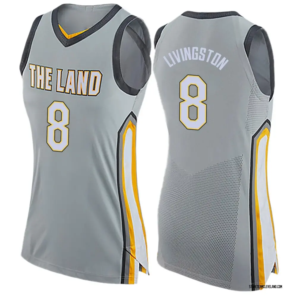 Women's Chris Livingston Cleveland Cavaliers Gray Jersey - City Edition - Swingman
