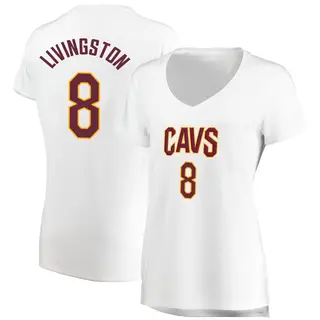 Women's Chris Livingston Cleveland Cavaliers White Jersey - Association Edition - Fast Break