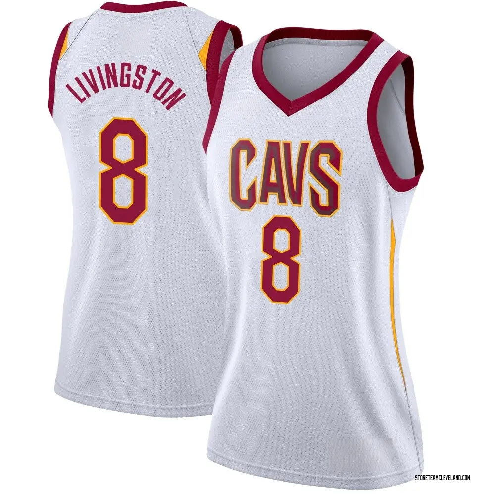 Women's Chris Livingston Cleveland Cavaliers White Jersey - Association Edition - Swingman