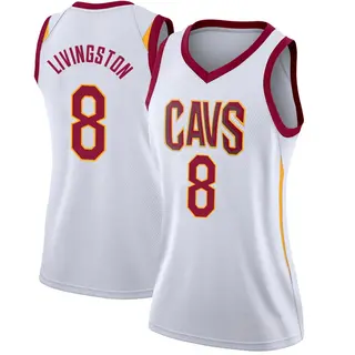 Women's Chris Livingston Cleveland Cavaliers White Jersey - Association Edition - Swingman