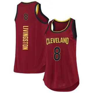 Women's Chris Livingston Cleveland Cavaliers Wine 2019/20 Tank Jersey - Icon Edition - Fast Break