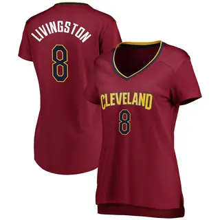 Women's Chris Livingston Cleveland Cavaliers Wine Jersey - Icon Edition - Fast Break