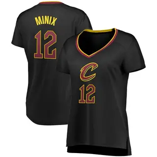 Women's Riley Minix Cleveland Cavaliers Black Jersey - Statement Edition - Fast Break