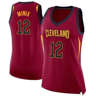 Women's Riley Minix Cleveland Cavaliers Maroon Jersey - Icon Edition - Swingman