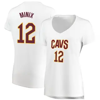 Women's Riley Minix Cleveland Cavaliers White Jersey - Association Edition - Fast Break