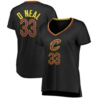 Women's Shaquille O'Neal Cleveland Cavaliers Black Jersey - Statement Edition - Fast Break