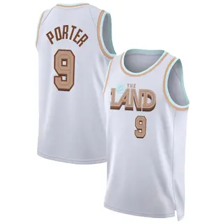 Youth Craig Porter Jr. Cleveland Cavaliers White 2022/23 City Edition Jersey - Swingman