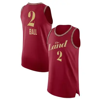 Youth Lonzo Ball Cleveland Cavaliers Wine 2023/24 City Edition Jersey - Authentic