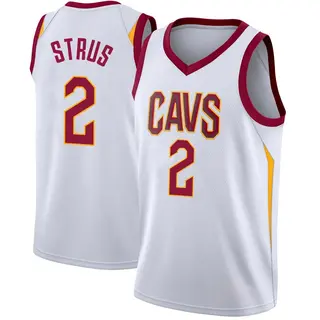 Youth Max Strus Cleveland Cavaliers White Jersey - Association Edition - Swingman