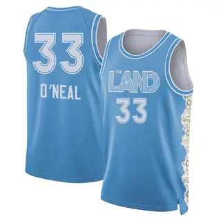 Youth Shaquille O'Neal Cleveland Cavaliers Light Blue 2024/25 City Edition Jersey - Swingman