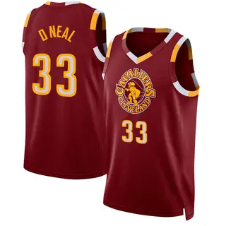 Youth Shaquille O'Neal Cleveland Cavaliers Wine 2021/22 City Edition Jersey - Swingman