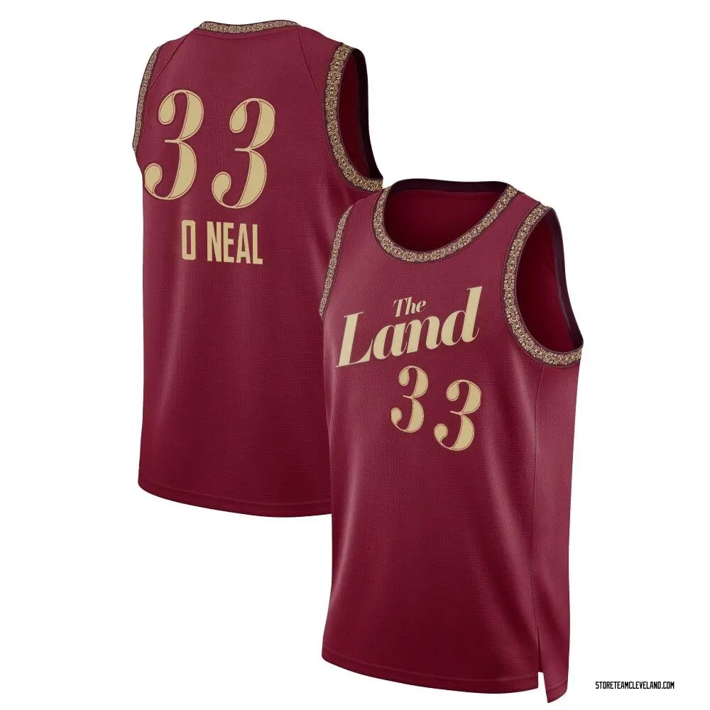 Youth Shaquille O'Neal Cleveland Cavaliers Wine 2023/24 City Edition Jersey - Swingman